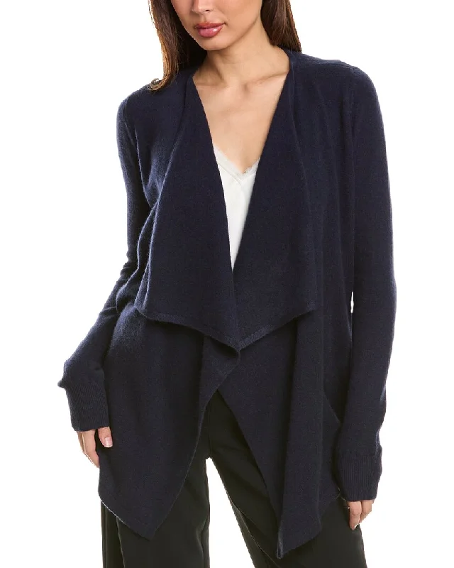 Bruno Magli Waterfall Cashmere Cardigan Spandex Rayon Corduroy