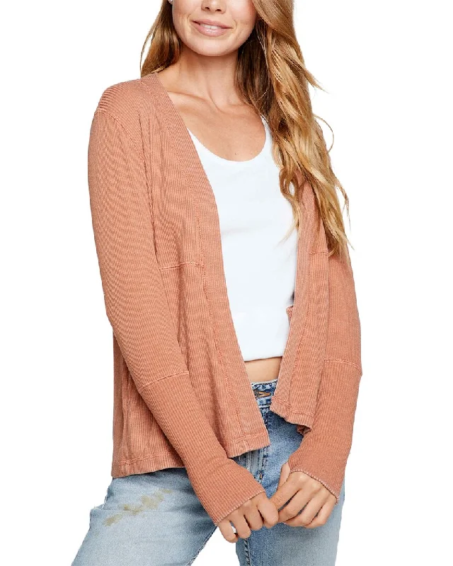 Chaser Cardigan Glossy Satin Silk