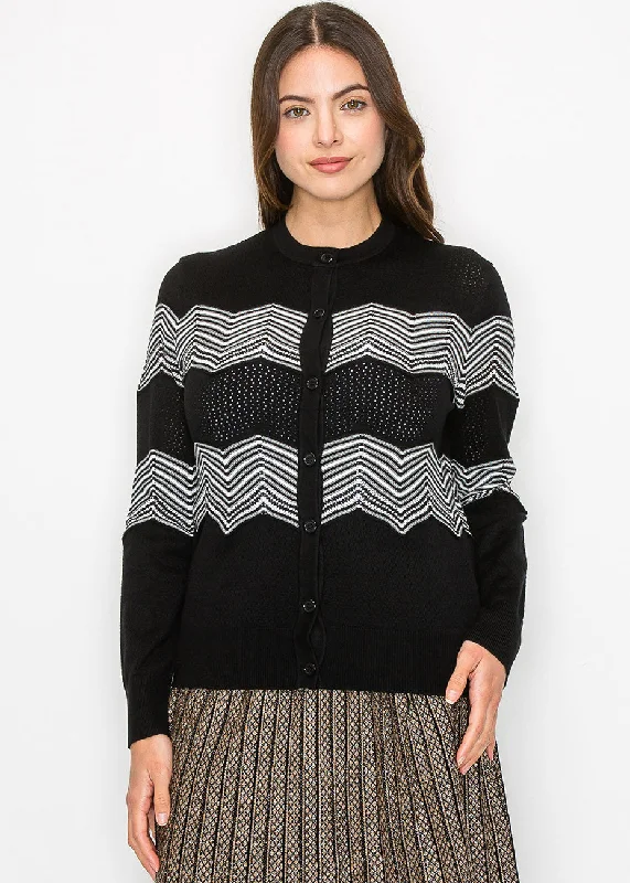 Chevron Charm Knit Cardigan Jersey Fabric Tulle Fabric Batik Fabric