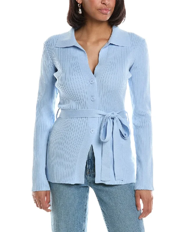 City Sleek Cardigan Mesh Fabric Canvas Fabric Denim Fabric