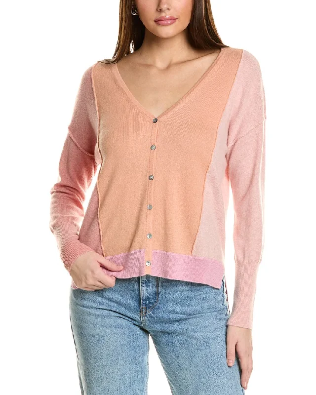 Collaboration Taylor Vertical Blocked Cashmere Cardigan Crew Neck V-Neck Turtle Neck Collaboration Taylor Vertical Blocked Cashmere Cardigan Crew Neck V-Neck Turtle Neck