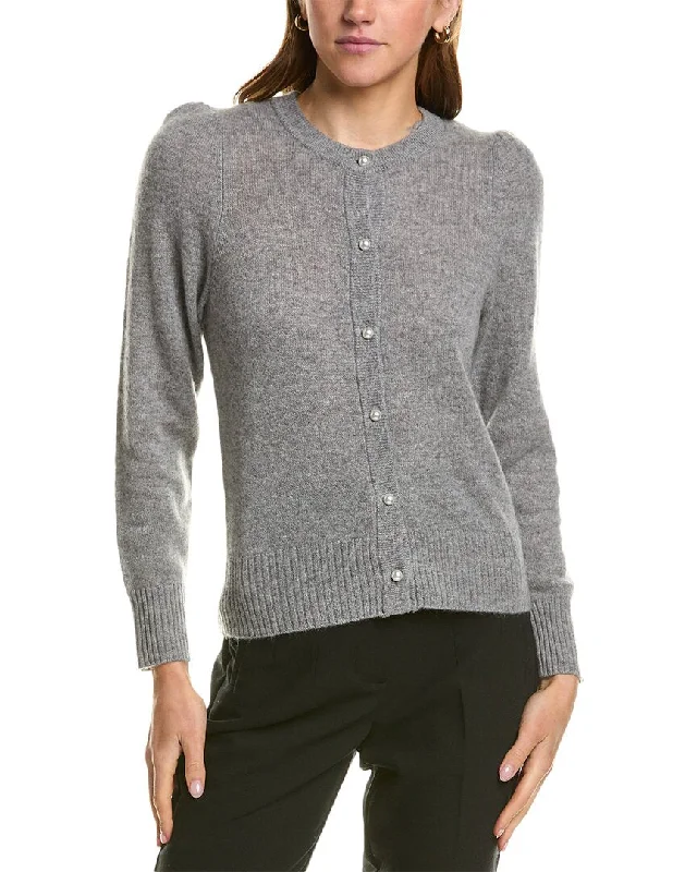 Hannah Rose Cashmere Cardigan Toggled Drawstring Belted