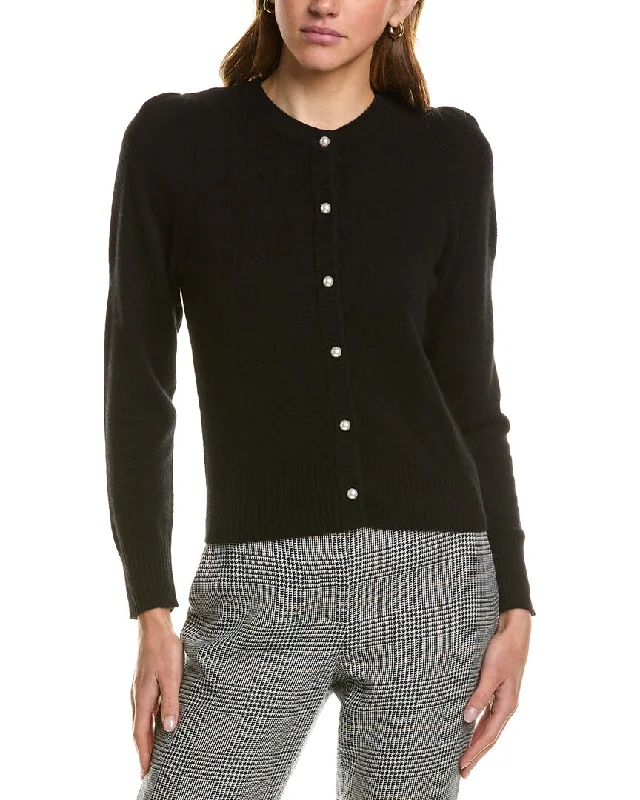 Hannah Rose Cashmere Cardigan Chenille Blend Fleece Blend Nylon Blend