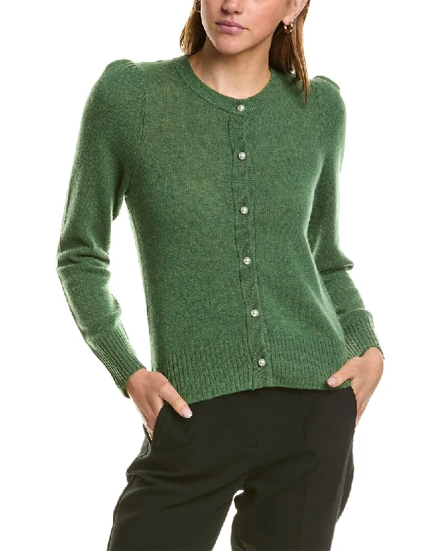 Hannah Rose Cashmere Cardigan Patchwork Embroidered Appliqued