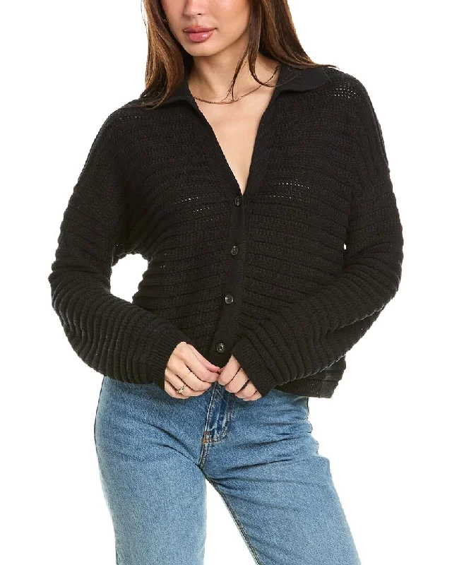 Harper Button Front Cardigan Patchwork Embroidered Appliqued