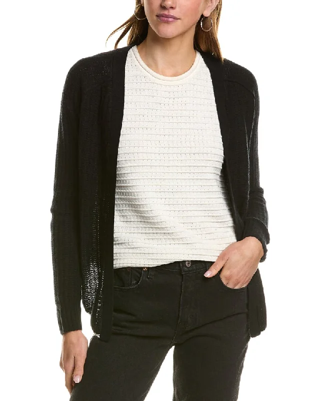 Kier + J Cashmere Cardigan Fitted Slim Tailored