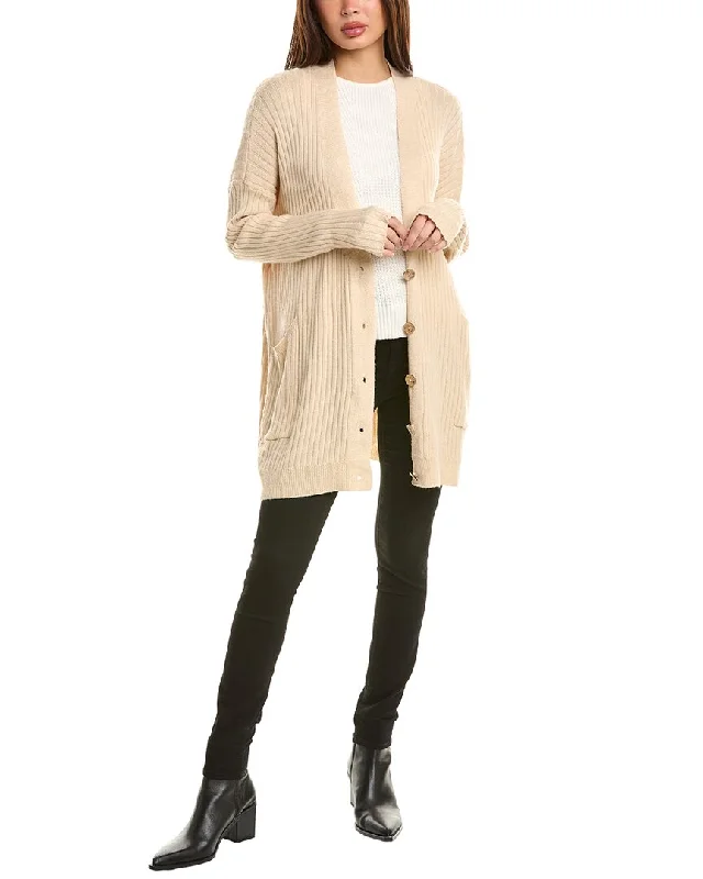 Maronie Rib Oversized Cardigan Cardigan Knitwear Sweater