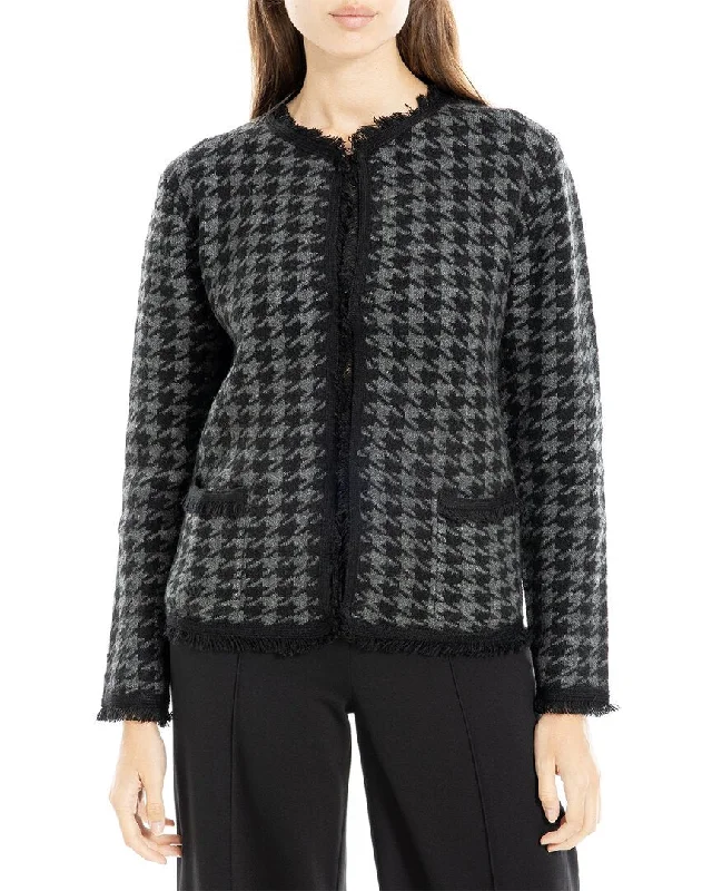 Max Studio Short Cardigan Beaded Cardigan Sequined Faux Fur