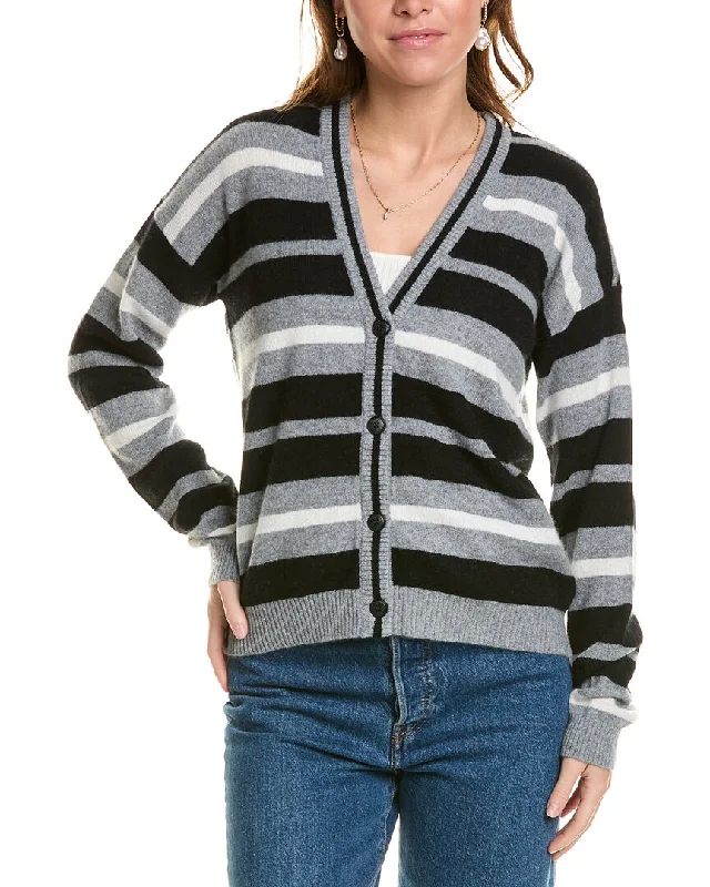 Minnie Rose Cashmere Cardigan Velvet Chenille Corduroy