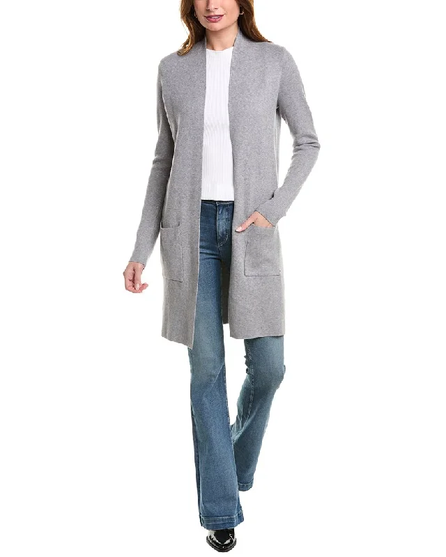 Rain + Rose Cardigan Solid Color Striped Floral Print