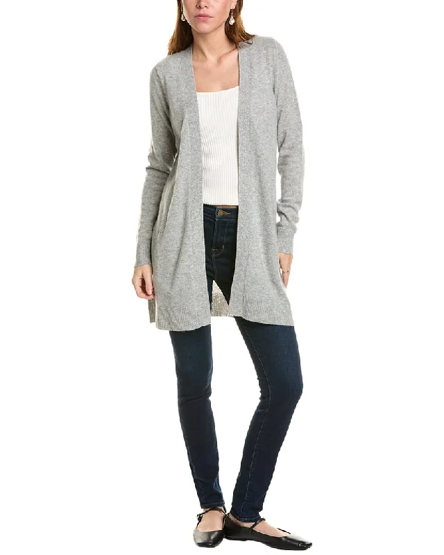 sofiacashmere Cashmere Cardigan Layered Multi-layer Single Layer