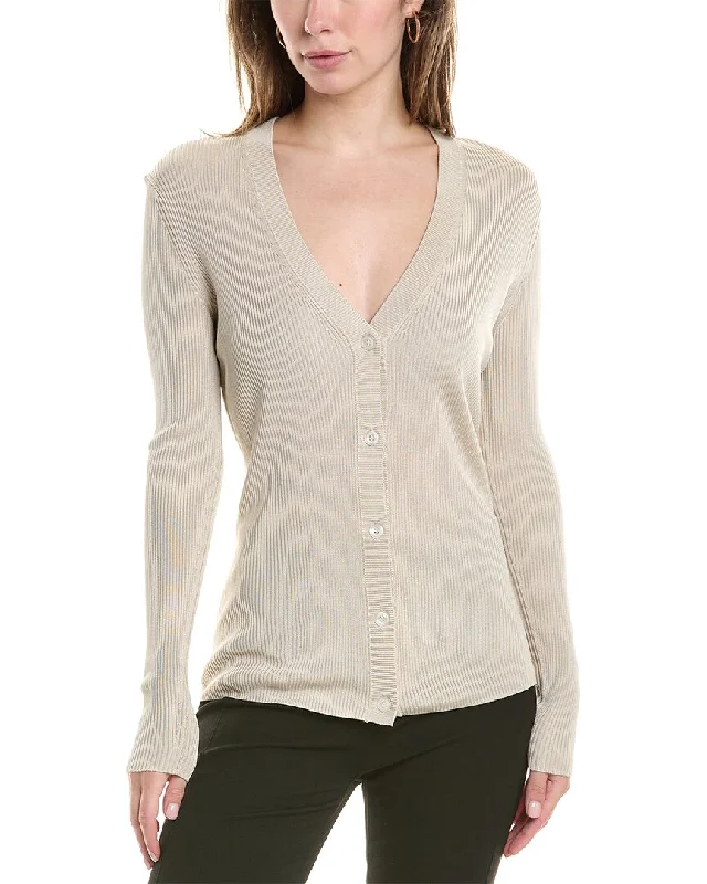 St. John Cardigan Collared Crew Neck Turtle Neck