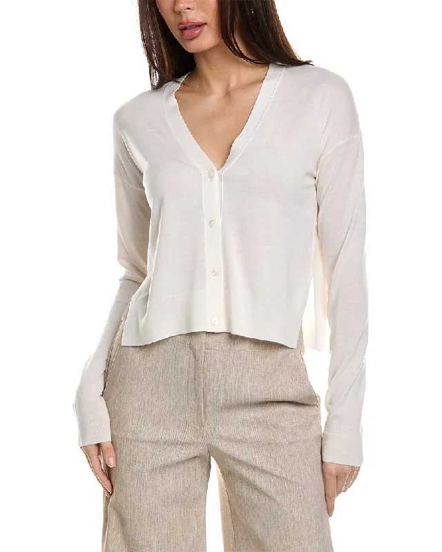 Theory Hanelee Wool Cardigan Thin Thick Dense