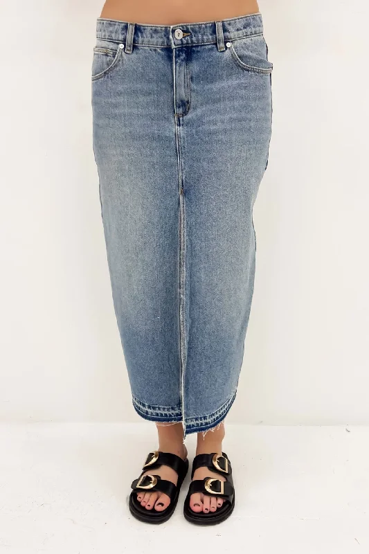 A 99 Maxi Skirt Lula wool skirt breathable