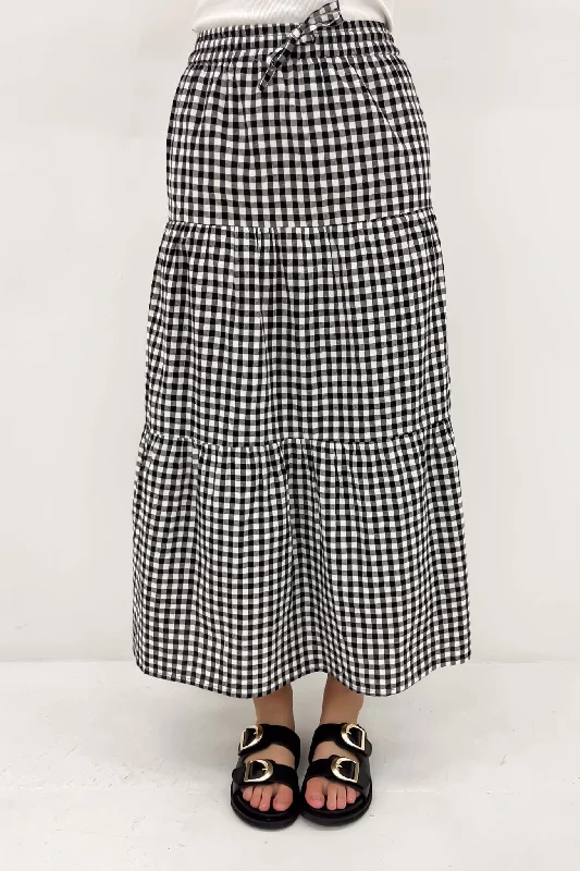 Bailey Maxi Skirt Black cashmere skirt soft