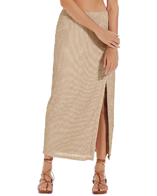 Vix Monica Long Skirt a-line skirt cut