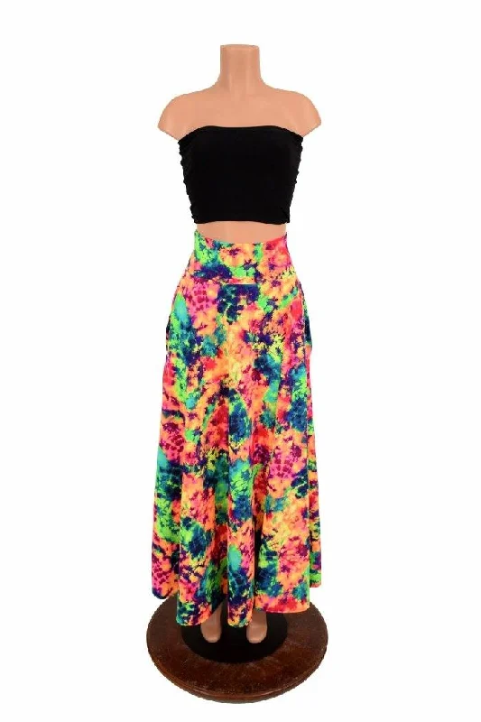 Maxi Skirt with Pockets zip skirt side