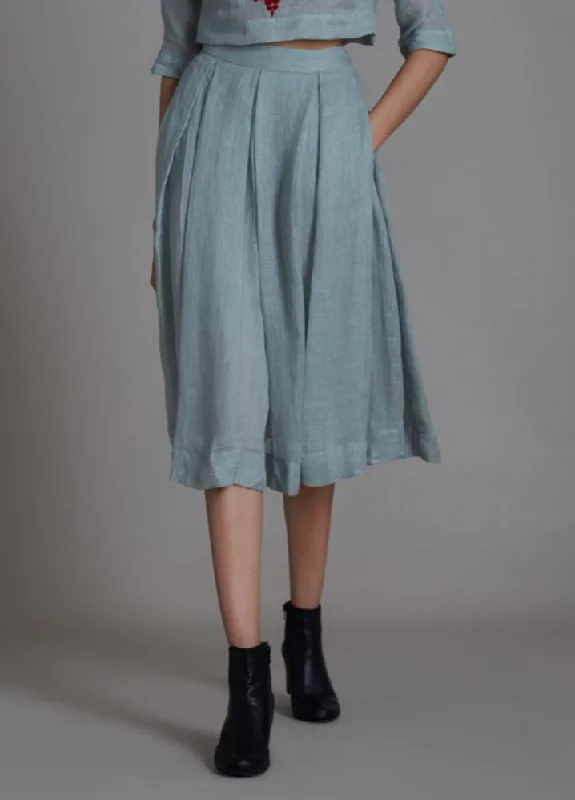 Solo Skirt- Blue tiered skirt playful