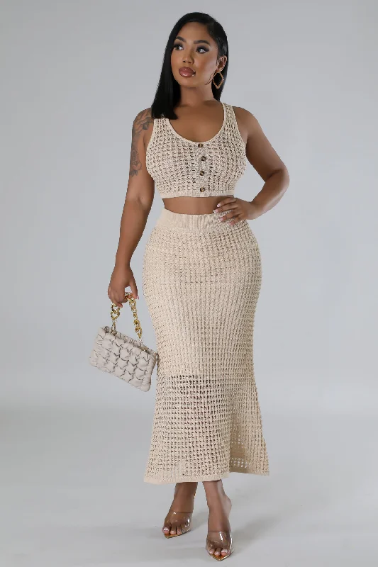 Steal A Kiss Skirt Set lace skirt elegant